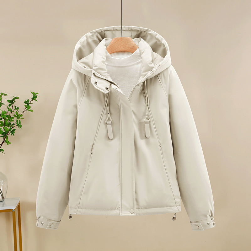 Damen Funktionale Softshelljacke mit verstellbarer Kapuze und hochwertigen Reißverschlüssen Drune