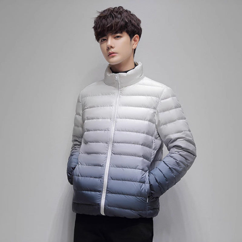 Herren leichte wattierte Steppjacke mit Stehkragen und Thermofutter Drune