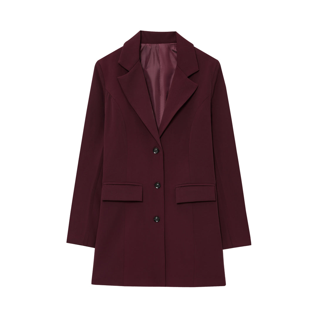 Damen eleganter Blazer mit tailliertem Schnitt Drune
