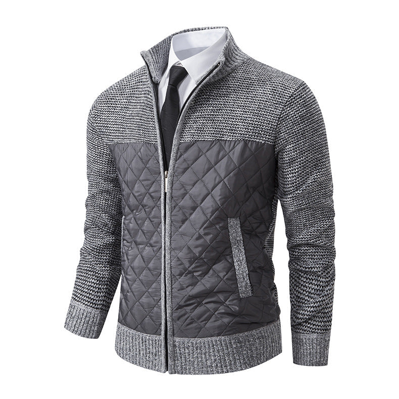Herren gesteppte Freizeitjacke mit hochschließendem Kragen und praktischen Taschen Drune