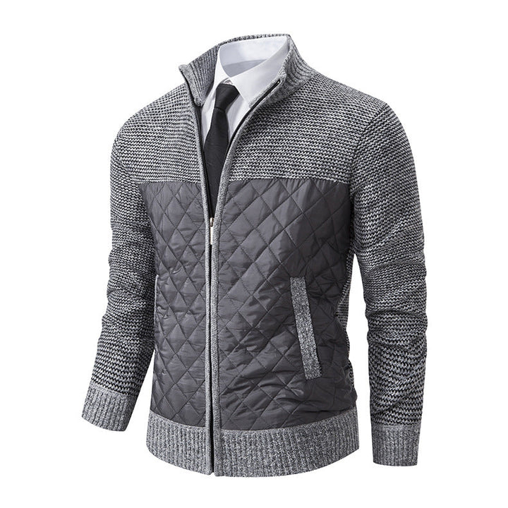 Herren gesteppte Freizeitjacke mit hochschließendem Kragen und praktischen Taschen Drune