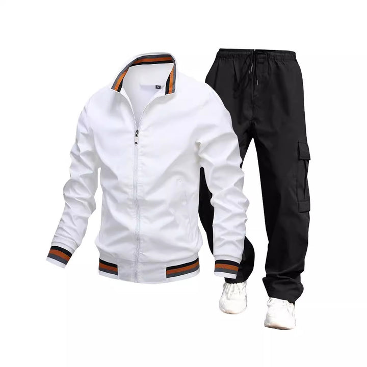 Herren Sportliche Jacke und Cargo-Hosen Drune