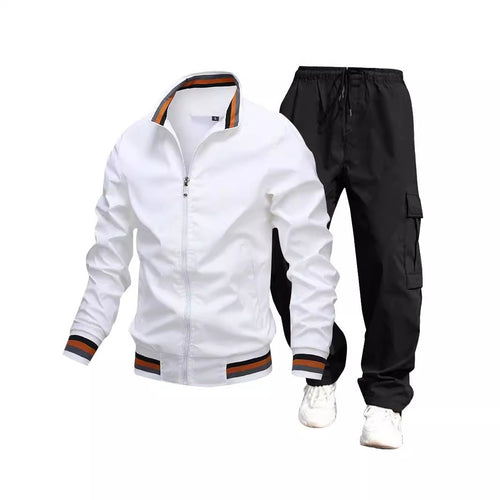 Herren Sportliche Jacke und Cargo-Hosen Drune
