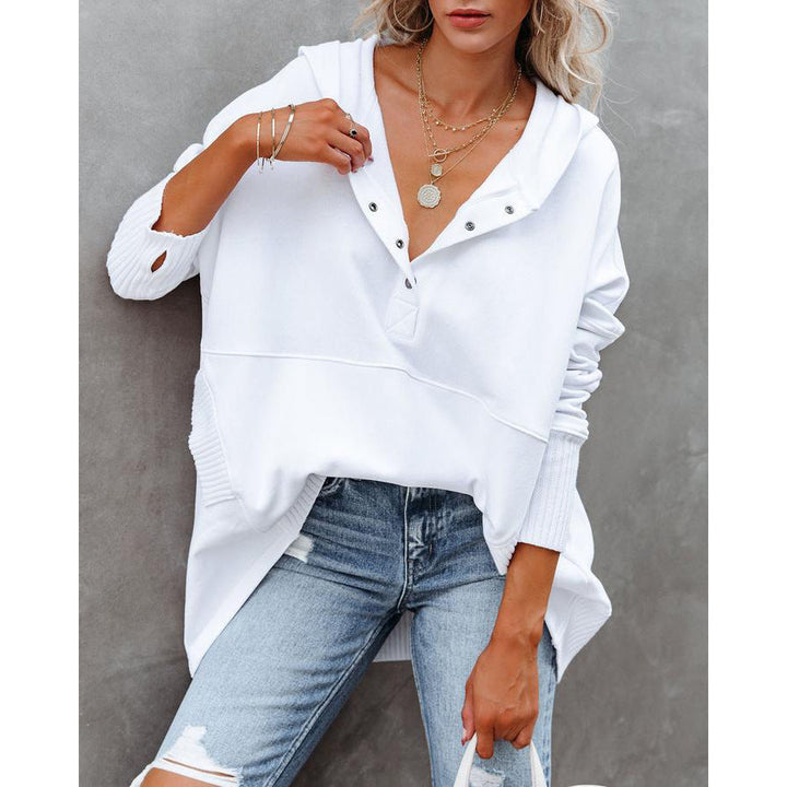 Damen Oversized Kapuzenpullover Drune