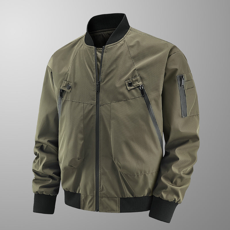 Herren Modische Bomberjacke mit praktischen Taschen