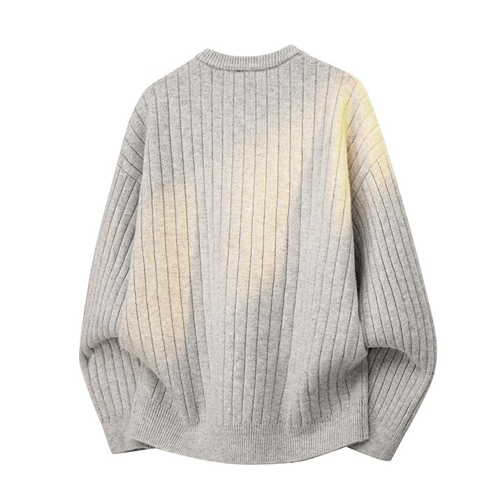 Herren Grobstruktur-Halbzip-Strickpullover mit Rippenstruktur Drune