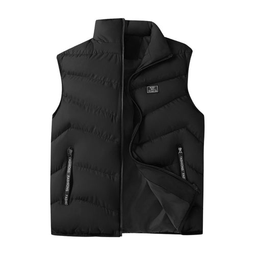 Herren Packbare Microfaser‑Steppweste mit Thermoisolierung, hohem Kragen und sicheren Ziptaschen Drune