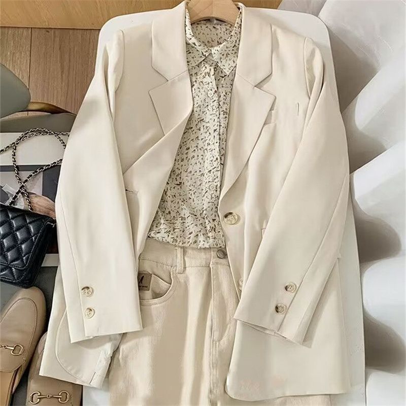 Damen eleganter Blazer mit doppelter Knopfleiste Drune