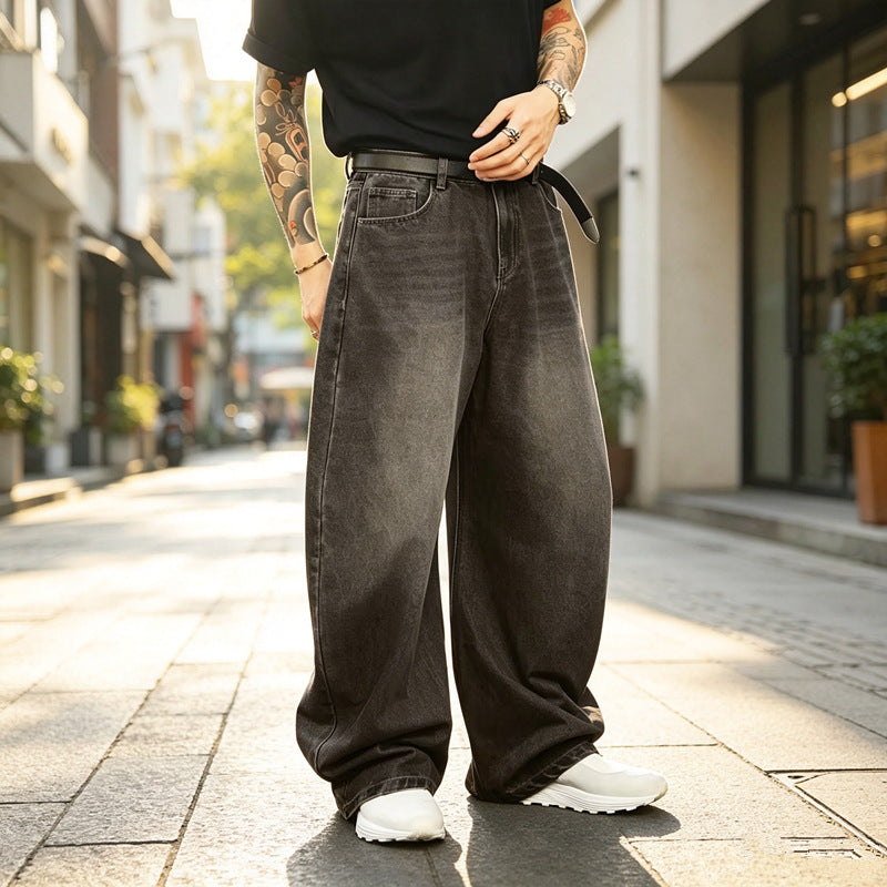 Herren Weite Jeans Drune
