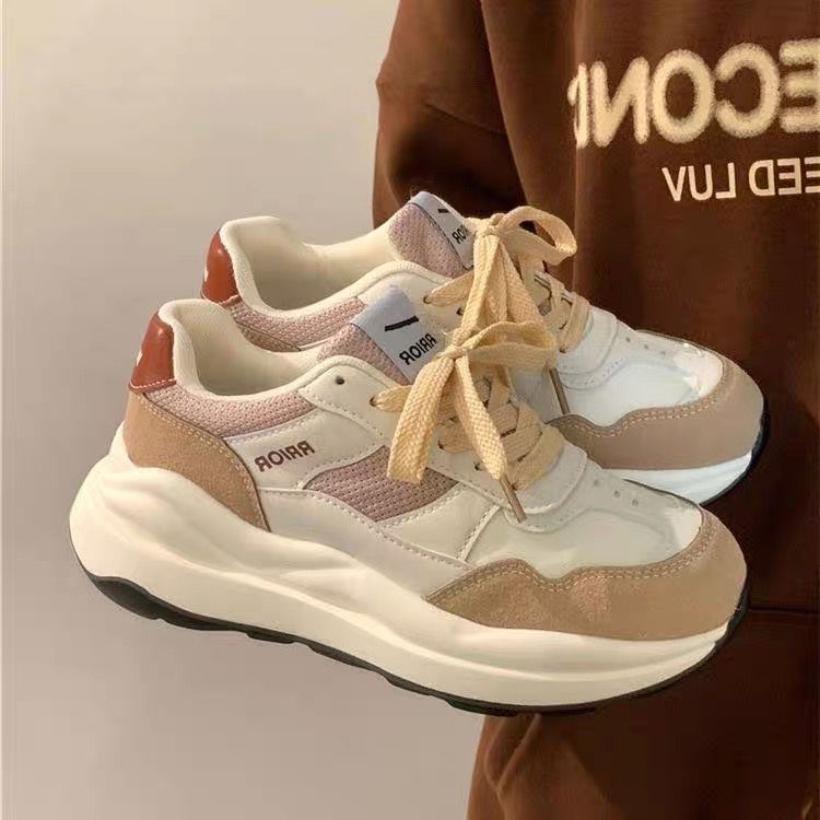 Damen Sportliche Chunky Sneakers mit gepolsterter Innensohle und atmungsaktivem Obermaterial Drune