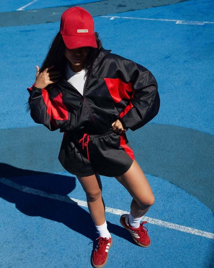 Damen lässige Sportjacke und Shorts-Set Drune