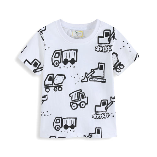 Jungen T-Shirt mit lustigem Baustellenmotiv Drune