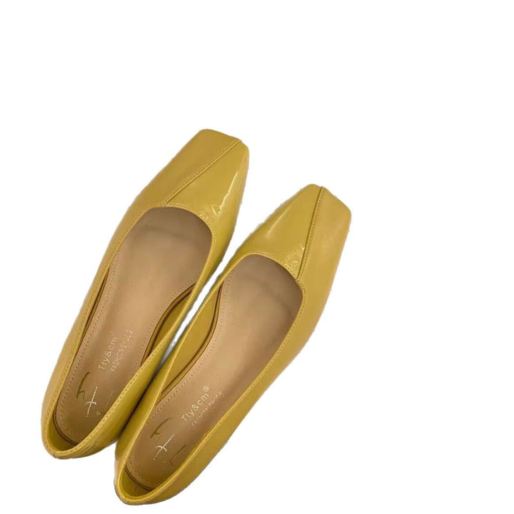 Damen Elegante Ballerina-Schuhe mit glänzendem Obermaterial und komfortabler Innensohle Drune