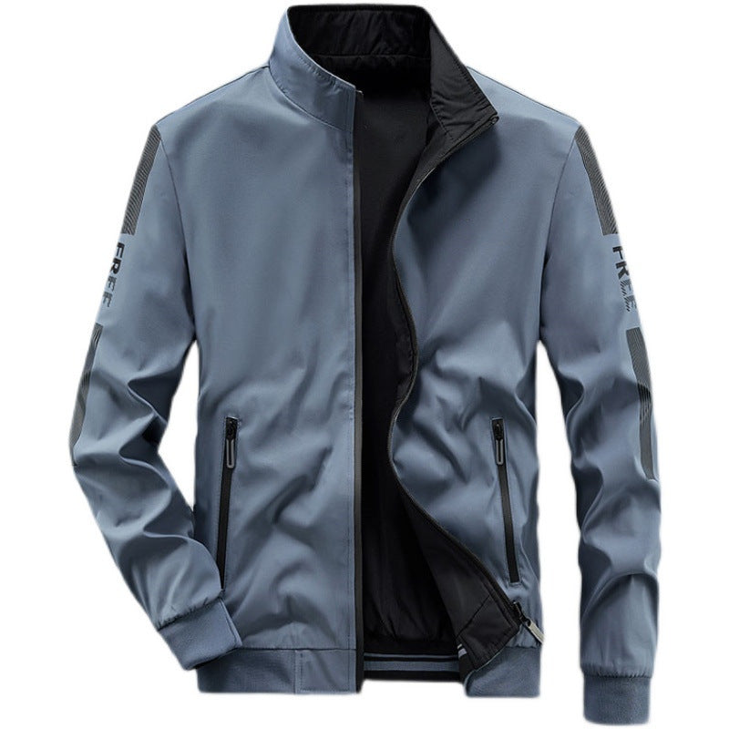 Herren Sportliche Windbreaker Jacke Drune