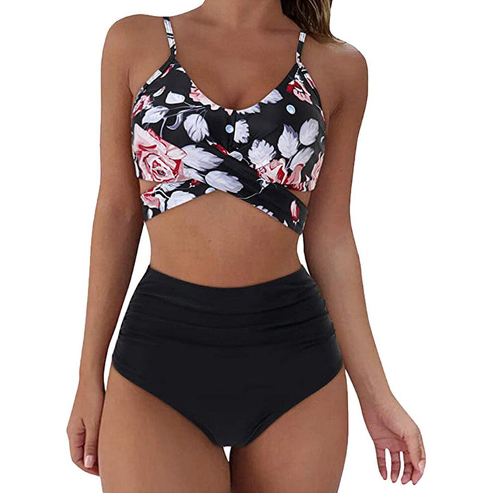 Damen Crop-Top Bikini-Set mit geflochtenem Design Drune