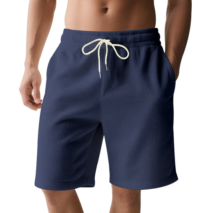 Herren nan knielange Bermudashorts mit elastischem Bund Kordelzug und Seitentaschen Drune