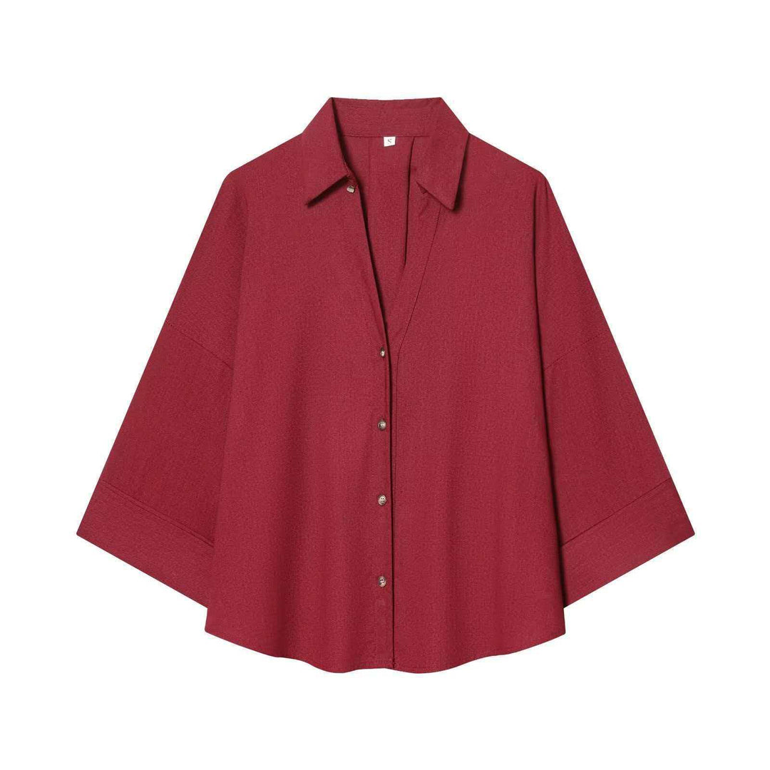 Damen Modernes gestreiftes Blusenshirt mit oversized Schnitt Drune