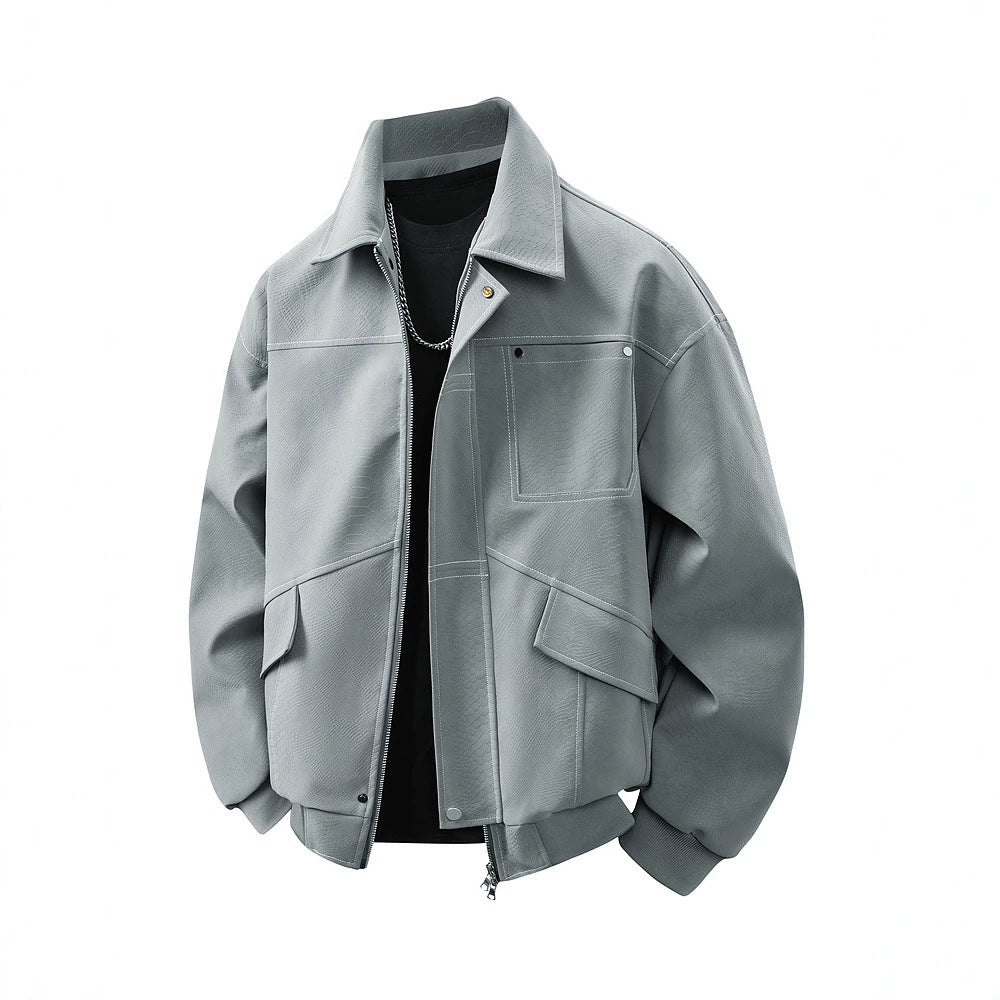 Herren Modische Freizeitjacke mit praktischen Taschen Drune