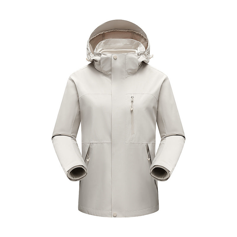 Herren Wasserabweisender Winterparka mit abnehmbarer Kapuze und getapten Nähten Drune
