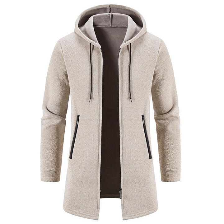 Herren praktische und stilvolle Fleecejacke mit Kapuze und Reißverschlusstaschen Drune