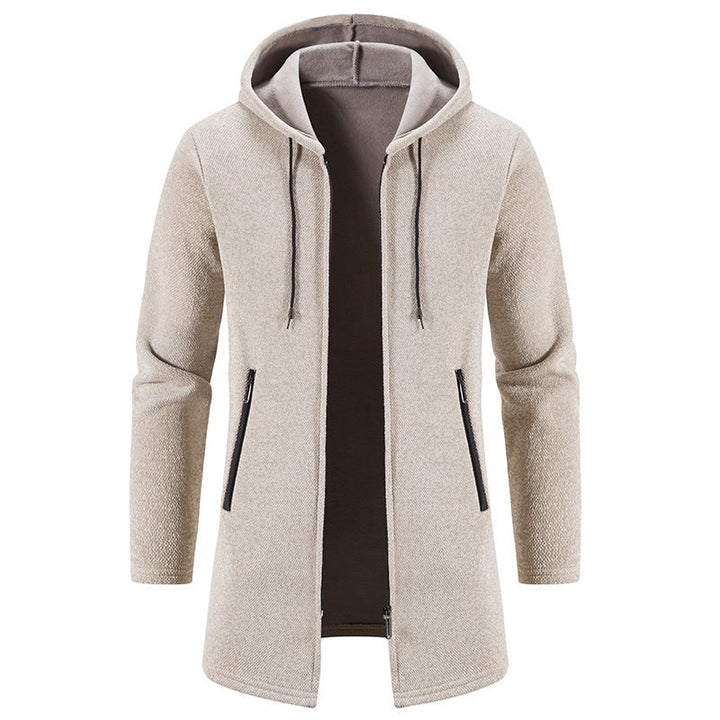 Herren praktische und stilvolle Fleecejacke mit Kapuze und Reißverschlusstaschen Drune