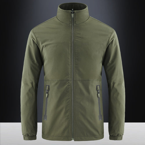 Herren Softshelljacke mit hohem Stehkragen und wasserabweisender Oberfläche Drune