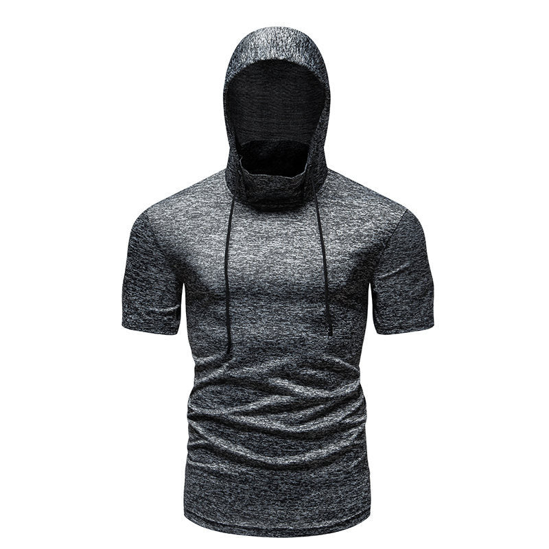 Herren Leistung Kurzarm Hoodie mit ergonomischer Passform Drune
