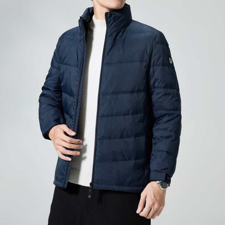 Herren Leichte gesteppte Thermojacke mit Stehkragen und winddichter Isolierung Drune