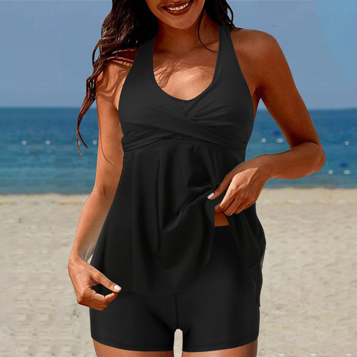 Damen Tankini-Set mit Hohe Taille und Sportlichem Flair Drune
