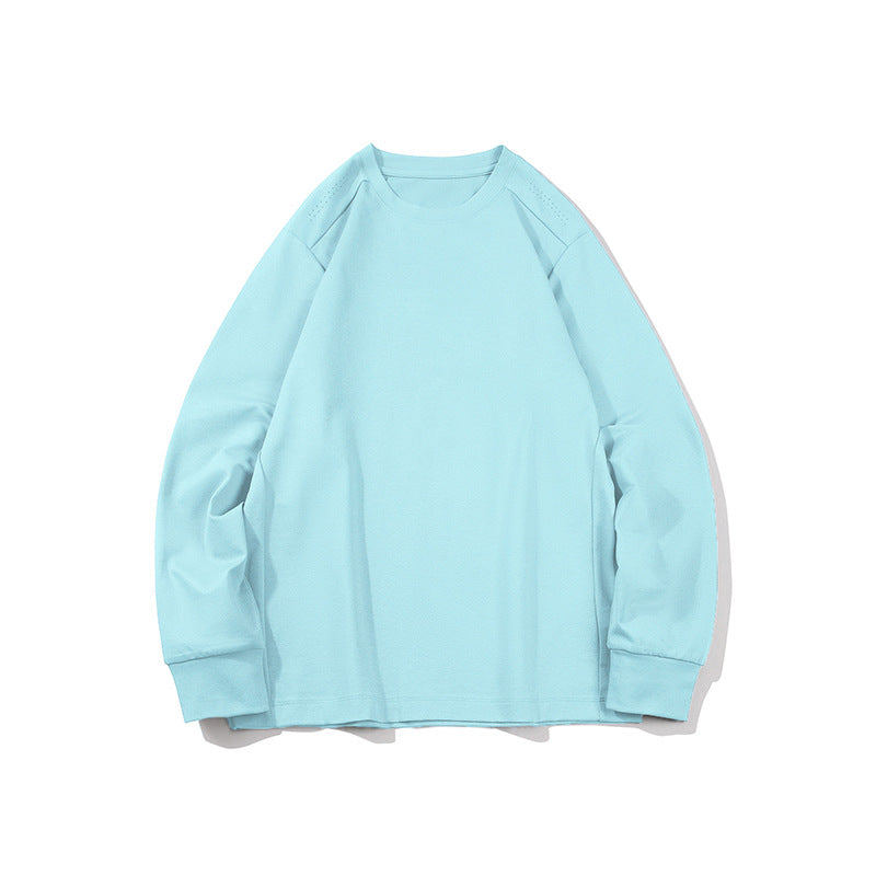 Herren Oversize-Langarmshirt aus schwerem Baumwolljersey mit Rundhalsausschnitt und gerippten Bündchen Drune
