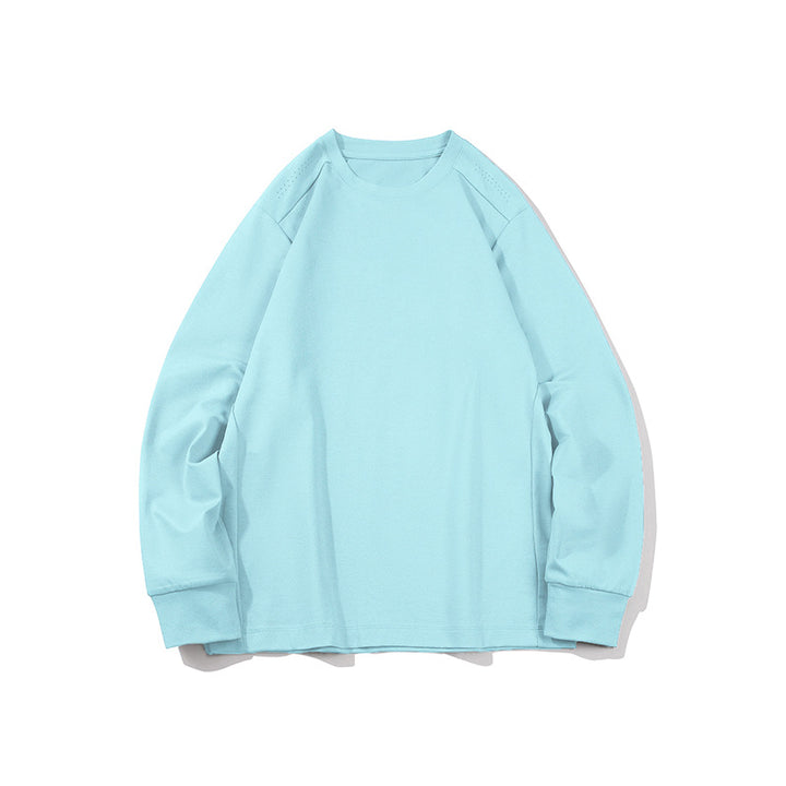 Herren Oversize-Langarmshirt aus schwerem Baumwolljersey mit Rundhalsausschnitt und gerippten Bündchen Drune