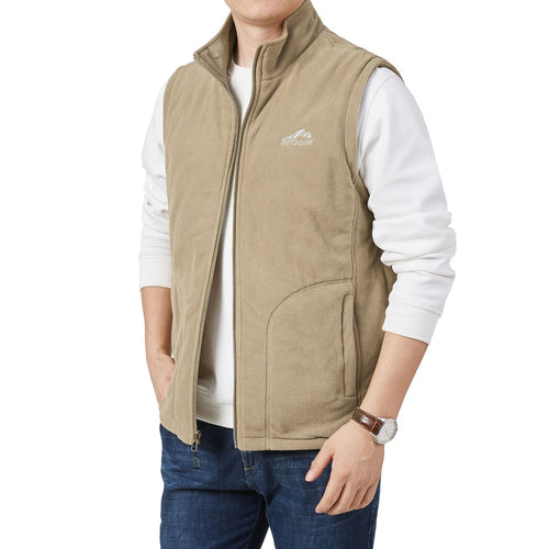 Herren Fleece-Weste mit hohem Kragen Drune
