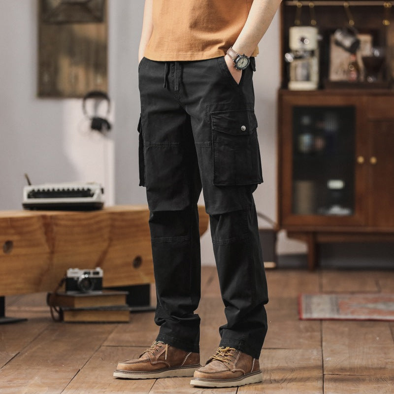 Herren Technische Cargohose mit geradem Schnitt, verstärkten Knien & Mehrfachtaschen Drune