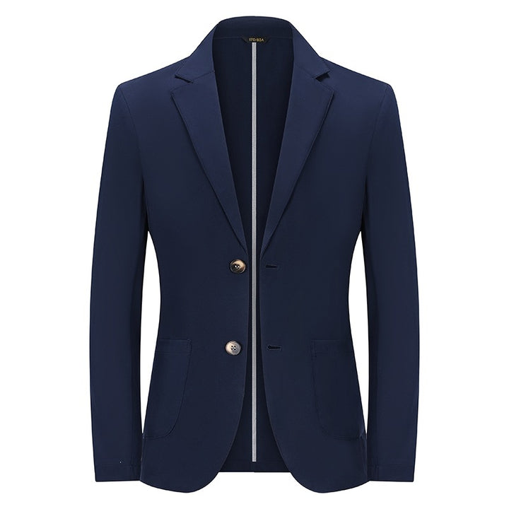 Herren Modernes Slim-Fit Sakko mit schmalem Revers und aufgesetzten Taschen Drune