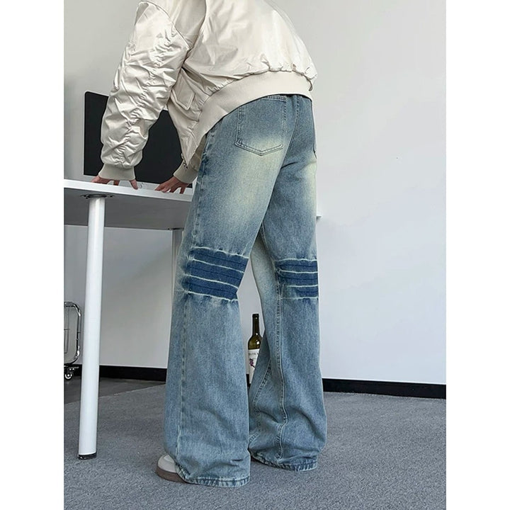 Damen weite Jeans im Vintage-Stil Drune