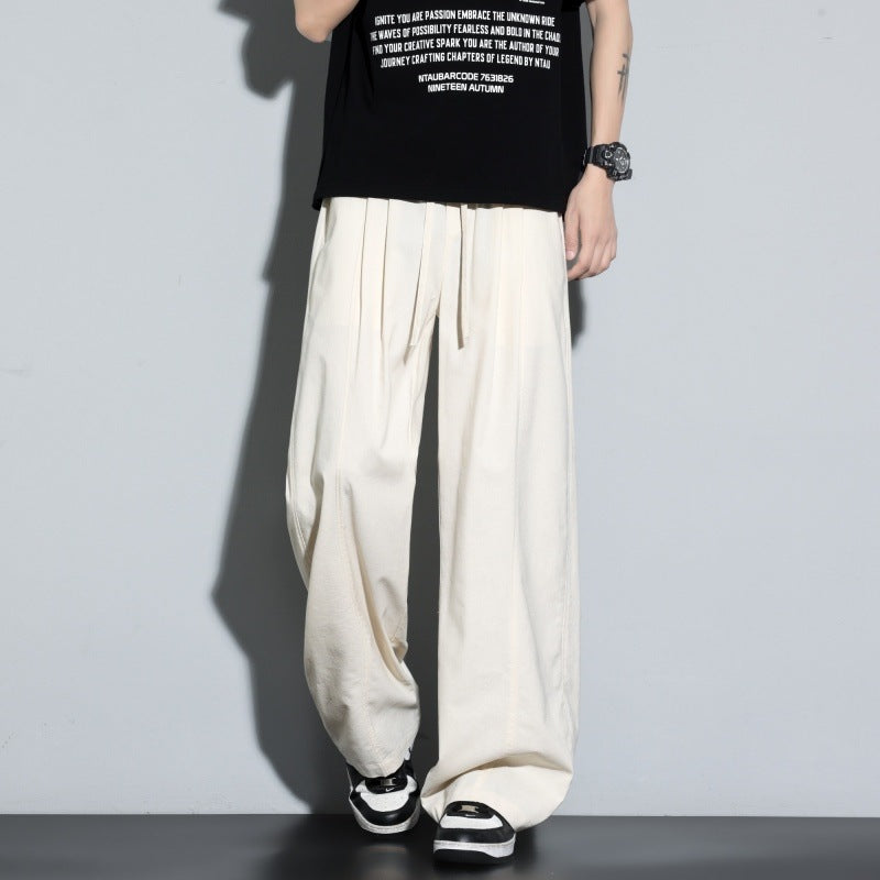 Damen Weite Lagen-Loungehose mit Cargo-Details & elastischem Tunnelzug Drune