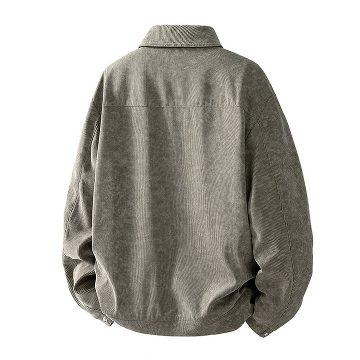 Herren Gemusterte Cordjacke mit praktischen Taschen Drune