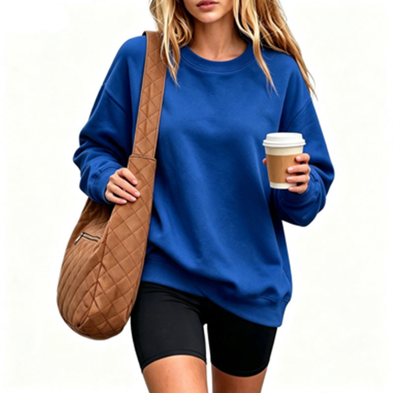 Damen Bequemer Oversized Sweatshirt Drune