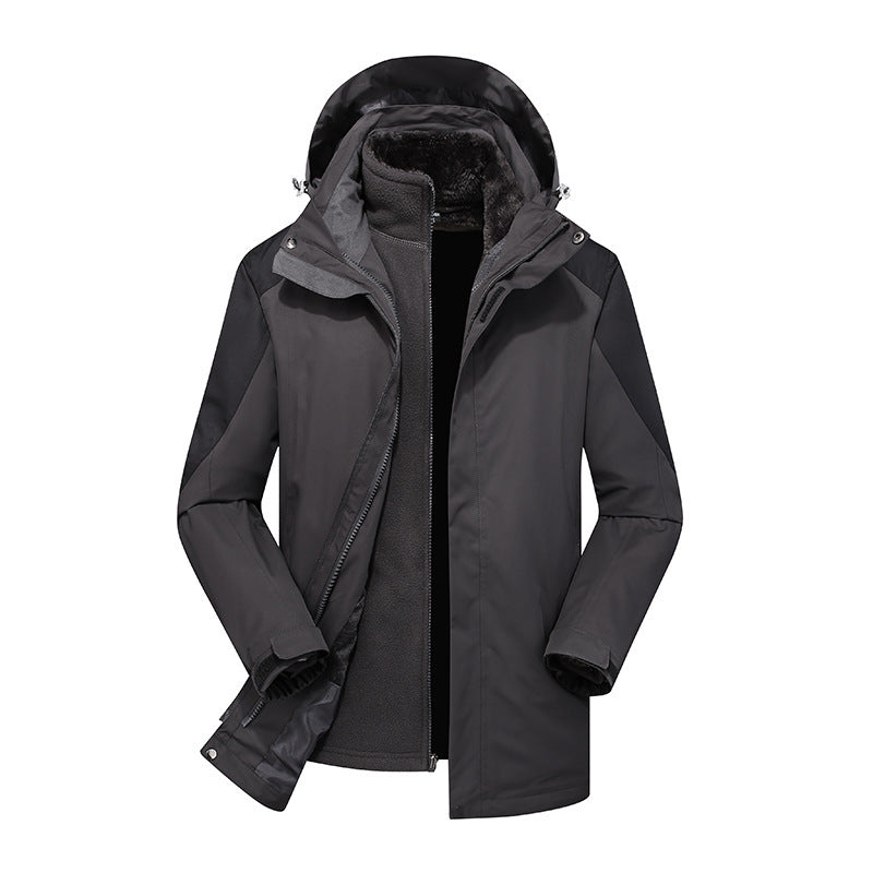 Damen zweilagige Softshelljacke mit herausnehmbarer Teddyfleece-Innenjacke und verstellbarer Kapuze Drune