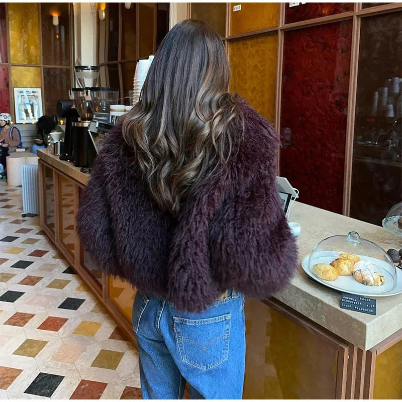 Damen Kuschelige Teddyjacke Drune