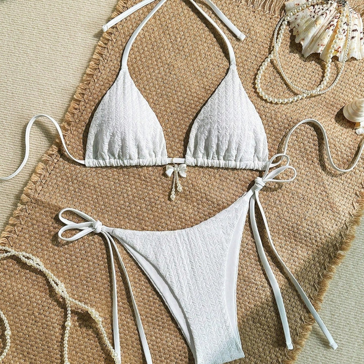 Damen Dreiecksbikini mit zarten Texturen Drune