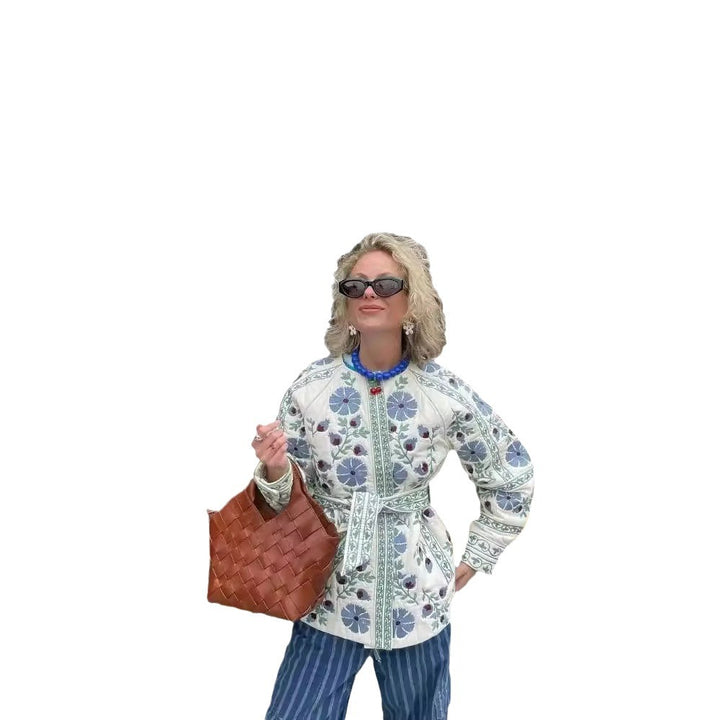 Damen Modische gestickte Bomberjacke Drune