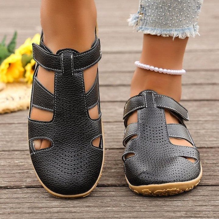 Damen Atmungsaktive Riemensandalen mit verstellbarem Klettverschluss Drune