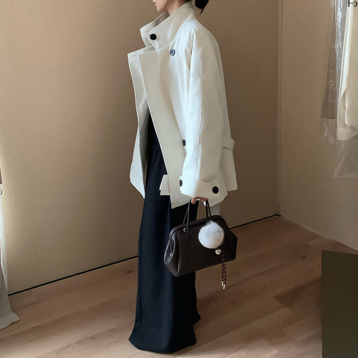 Damen ModischeOversized Übergangsjacke Drune