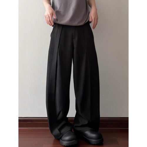 Herren Bundfaltenhose Weit