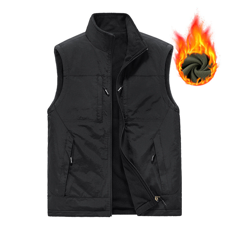 Herren Wende-Weste mit Fleece-Futter Drune