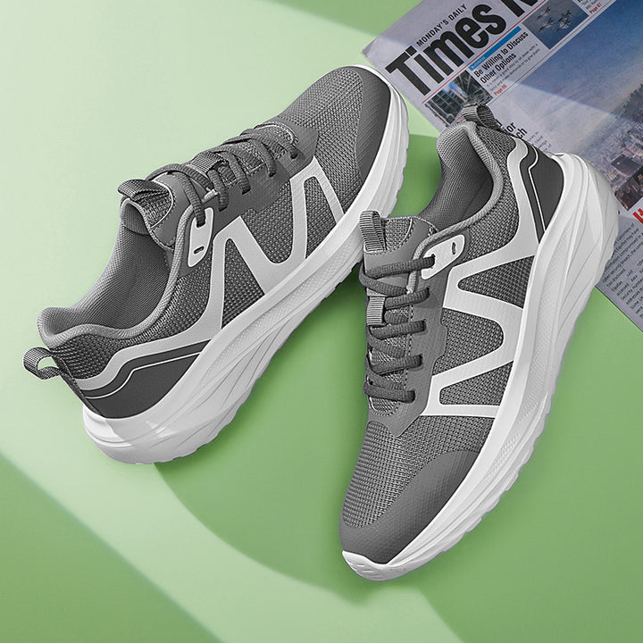 Unisex leichte Mesh‑Walking‑Sneaker mit ergonomischer Wellen‑Zwischensohle und rutschfester Laufsohle Drune