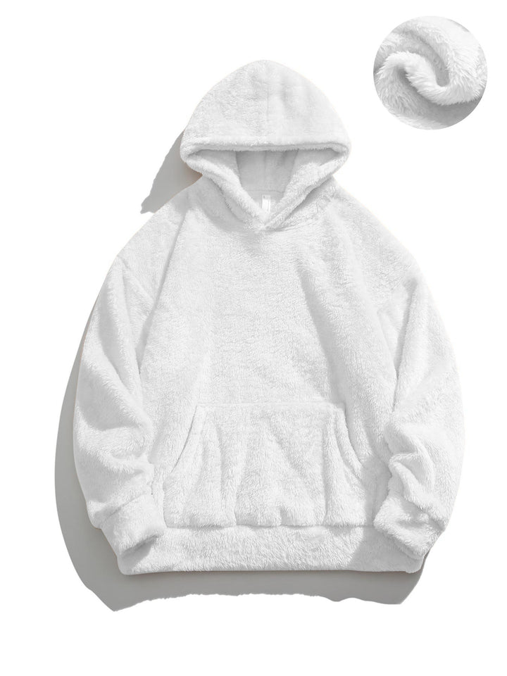 Damen Kuscheliger Kapuzenpullover mit weichem Fleece Drune