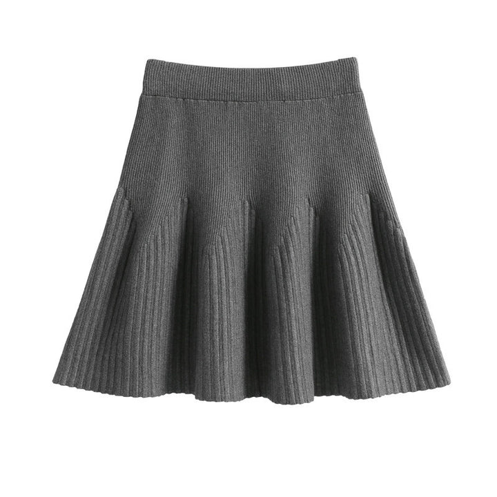 Damen Plissee-Rock mit weichem Material und elegantem Wellenmuster Drune