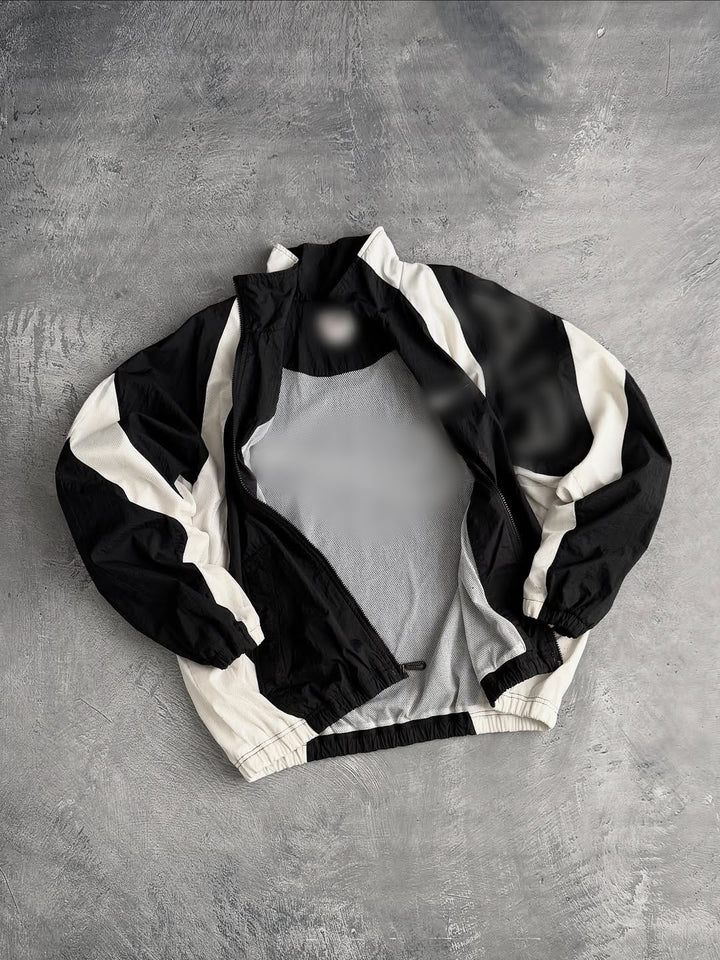 Unisex nan atmungsaktive leichte Wind- und Trainingsjacke mit Netzfutter, Stehkragen und elastischem Saum Drune